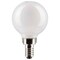 Satco 4.5w G16.5 Globe Filament LED 2700K Candelabra Base Dimmable - 40w equiv